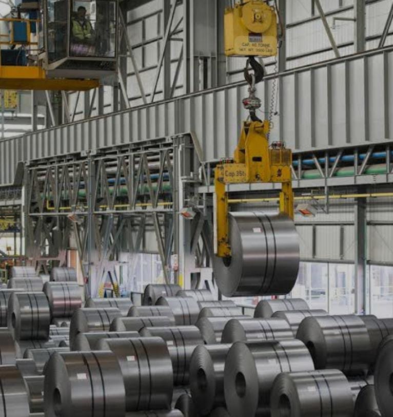 Heavy-duty tires stacked in our warehouse.